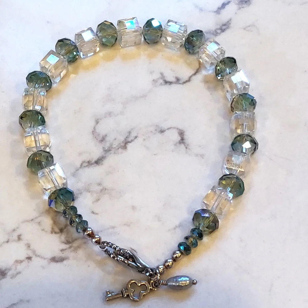 New 8 1/2 Inch Crystal Bracelet.